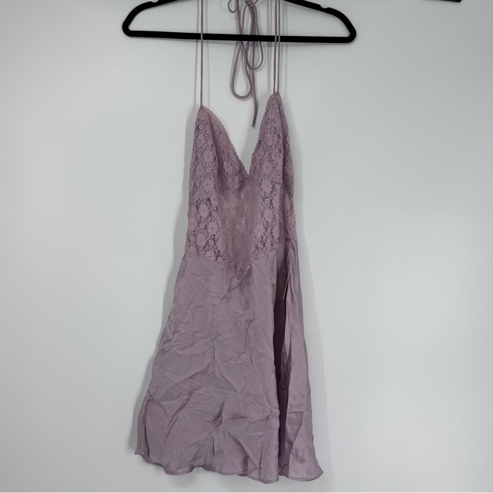 Free People Lavender Lace Chemise